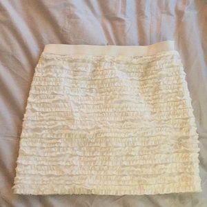 Michael Kors White Ruffle Skirt
